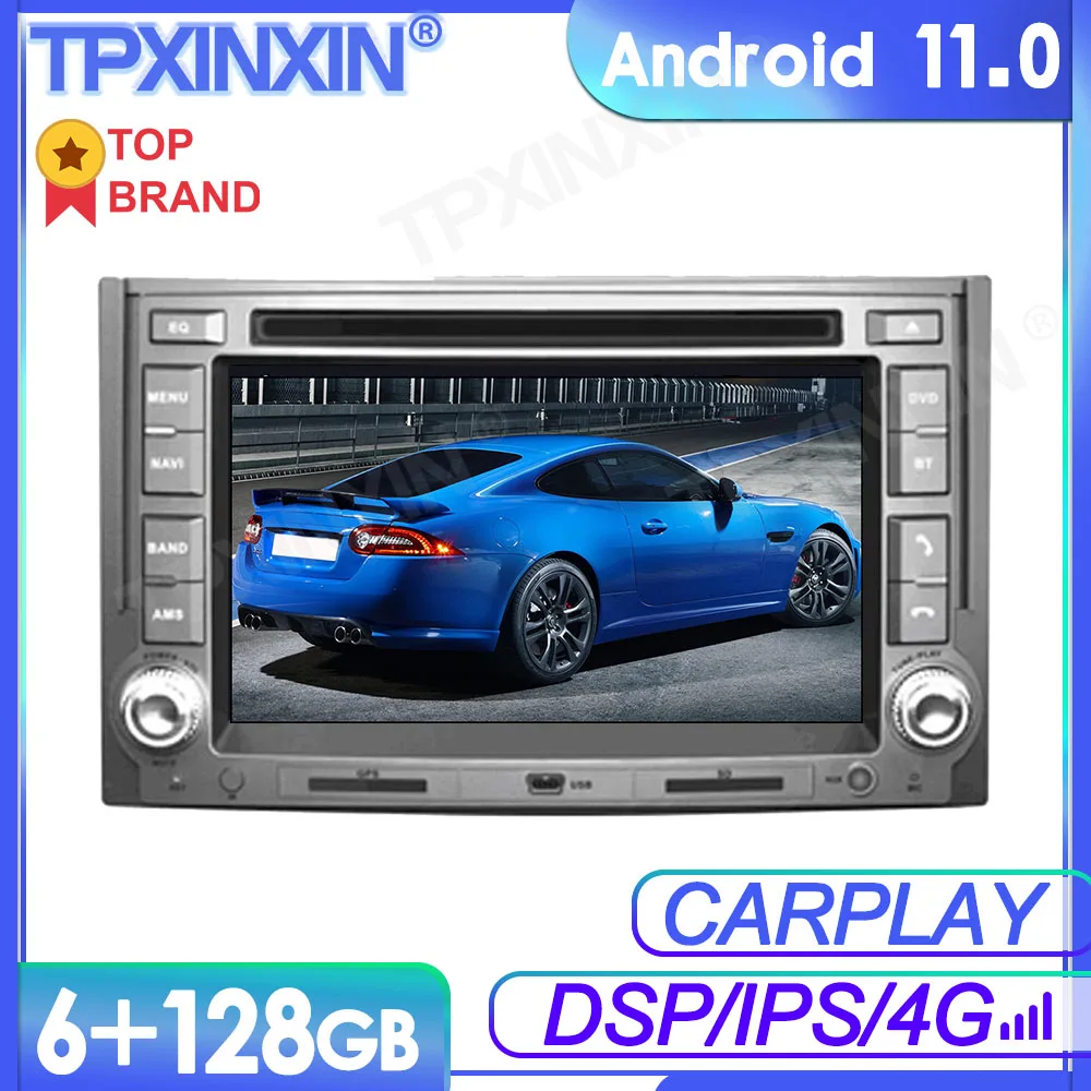 6+128GB Android 11 For Hyundai H1 2007-2015 Multimedia Player GPS Navi Audio Stereo Screen DVD Head Unit Tape Recorder Radio