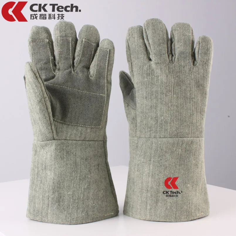 CK Tech.500 Degree High Temperature Resistant Gloves  Protection Fire Gloves Oven Baking Anti-scald Safety Glove