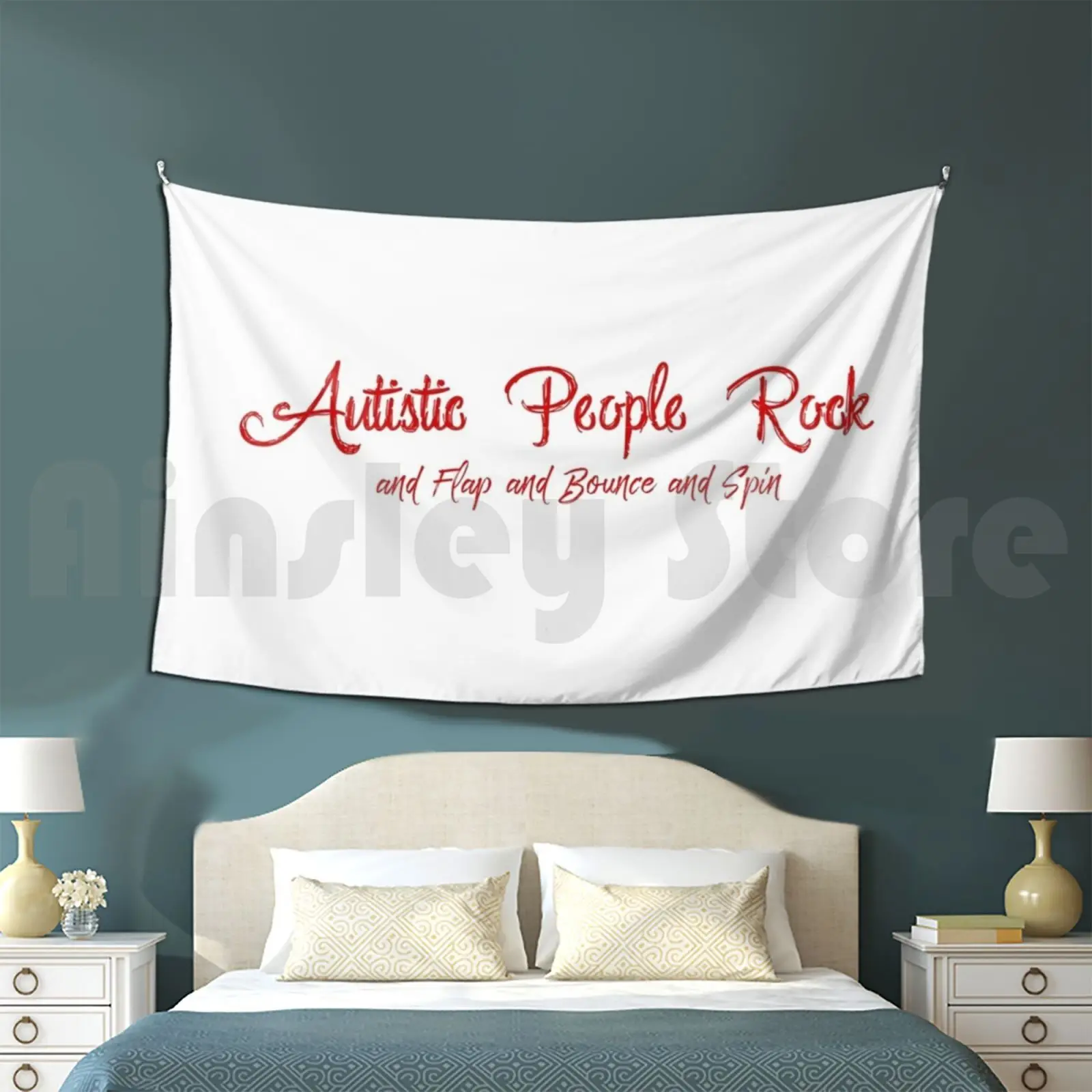 Autistic People Rock Stimming Tapestry Background Wall Hanging Autism Stimming Disability Advocacy