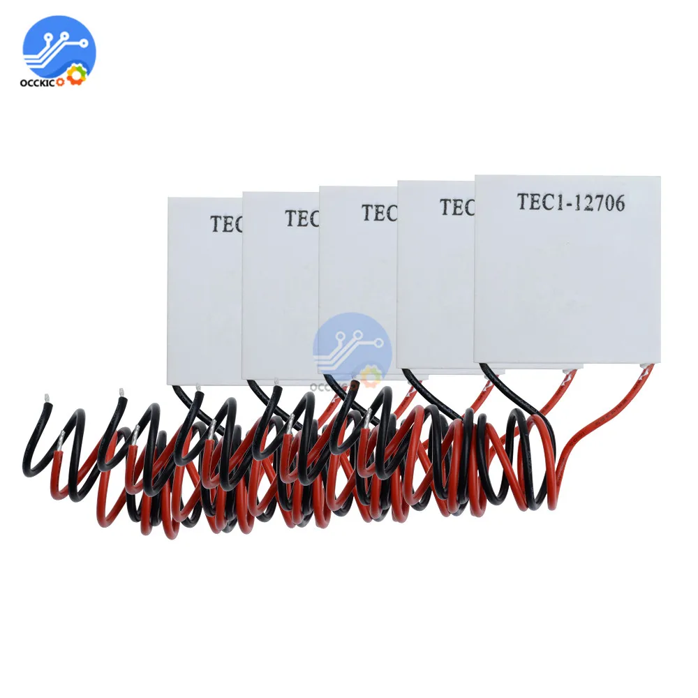 Refrigerador Termoelétrico Módulo Peltier, Folha de Refrigeração, Elemento Quadrado, Módulo Dissipador, TEC1, 12706, 12V, 6A, 40x40mm