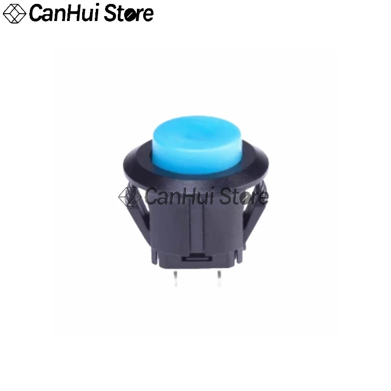 2PCS Power Button Switch DS-500 open hole 14MM Snap on type Self-reset switch Red Green Blue Yellow Black White