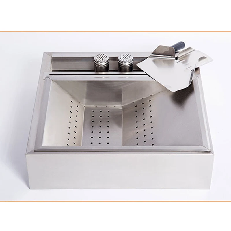 Thương Mại Khoai Tây Chiên Máy Trạm Khoai Tây Chiên Hoạt Động Bàn Inox Khoai Tây Chiên Dầu Xe Tăng Điều Khiển Burger Shop Thiết Bị Mà Không Có Nam Châm