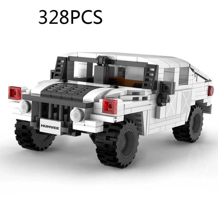 Technical 1:12 Scale ORV Humvee BuildING Block Hmmwv Radio 2.4ghz Remote Control Armored Vehicle Bricks Model Rc Car Toys