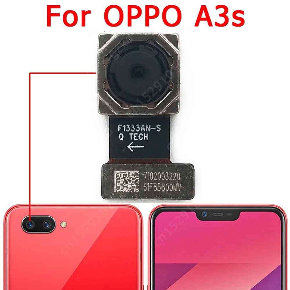 Selfie Back View Big Camera For OPPO A3 A3s A5 A5s A7 A7x A1 A1x Front Rear Backside Facing Camera Module Flex Cable