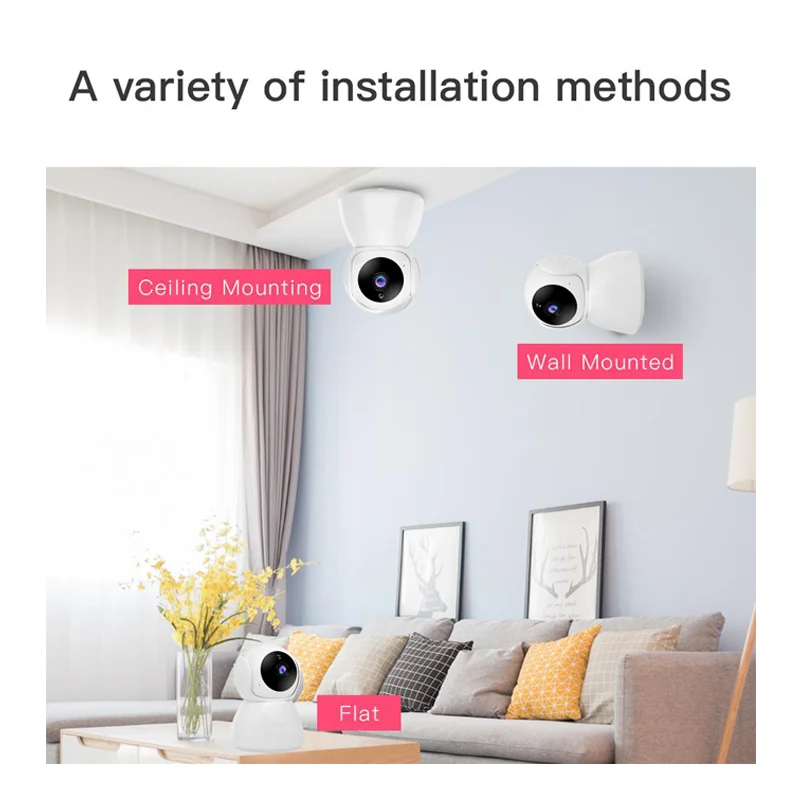 Wifi IP Camera 1080P FHD PTZ Auto Tracking Home Security Camera Night Vision Two Way Audio Wireless CCTV Surveillance Cameras