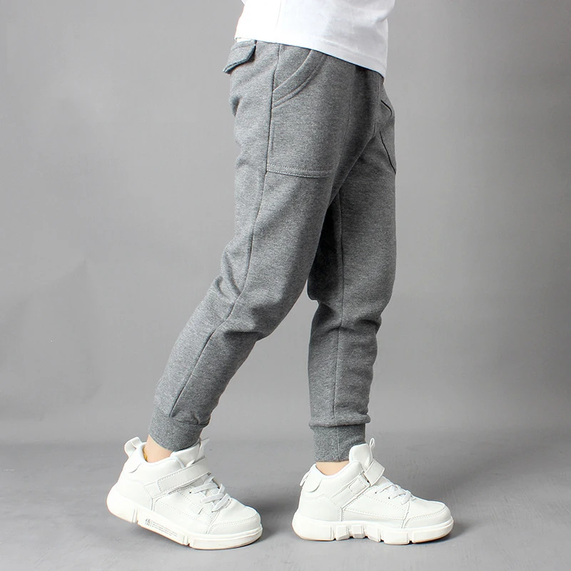 IENENS Kinder Baby Jungen Baumwolle Lose Hosen Sport Kleidung Kinder Trägt Kleinkind Elastische Hosen Böden 5, 6, 7, 8, 9, 10, 11, 12 Jahre – Detail 3
