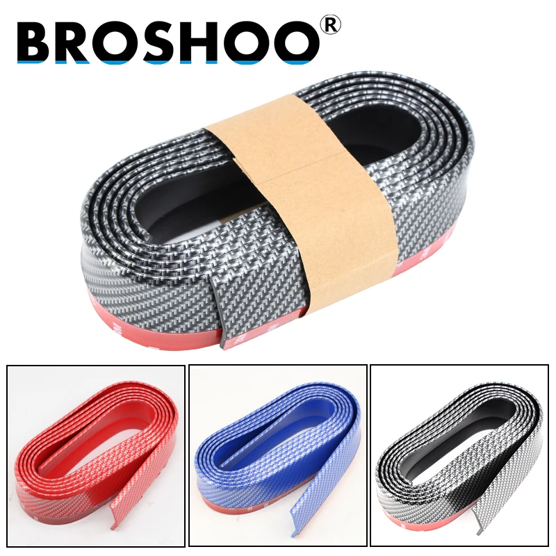 

2.5M Universal Car Bumper Lip Stickers Car Front Bumper Lip Rubber Car Bumper Protectors Exterior Mouldings Bumper Lip Strip