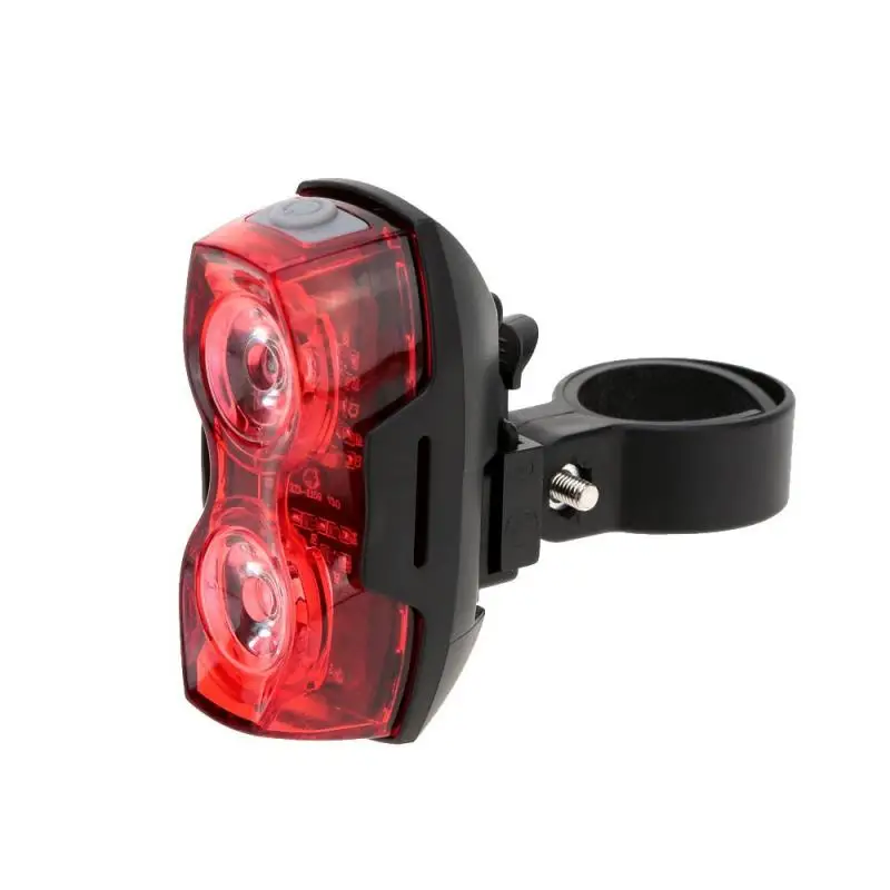 Super Bright Dual-lamp Tail Light Large Wide-angle Design 2 LED 400LM Bike Rear Tail Light 3 Modes IPX4 Without Battery