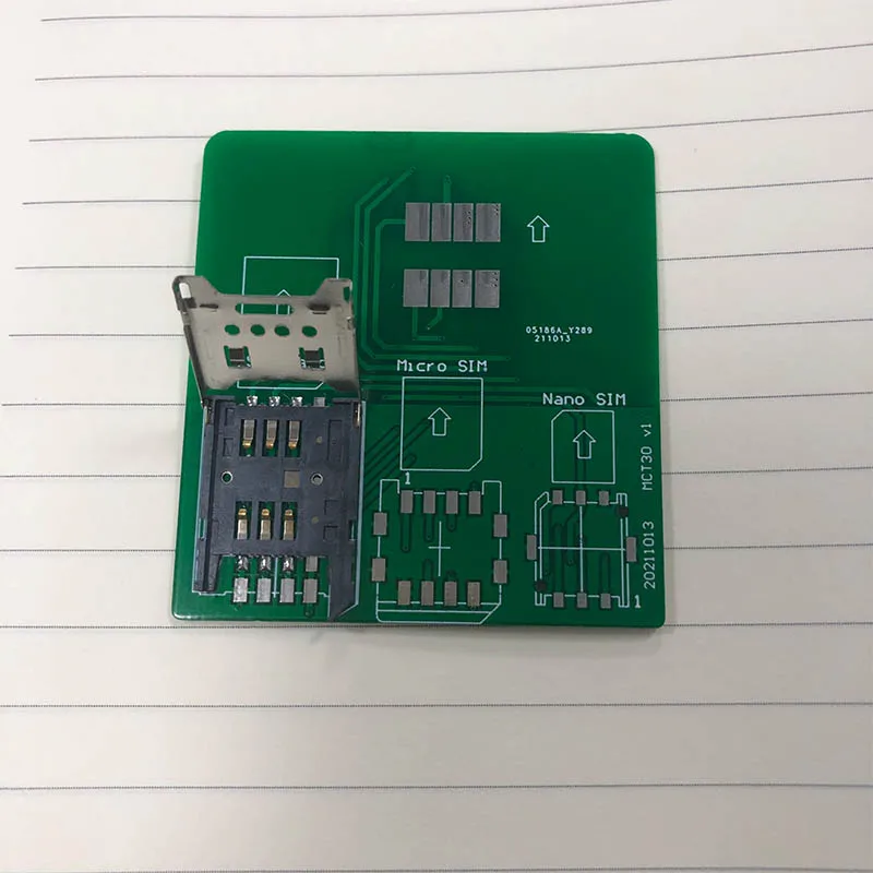 New product MCT30 IC card adapter board SIM card size to ID-1 size