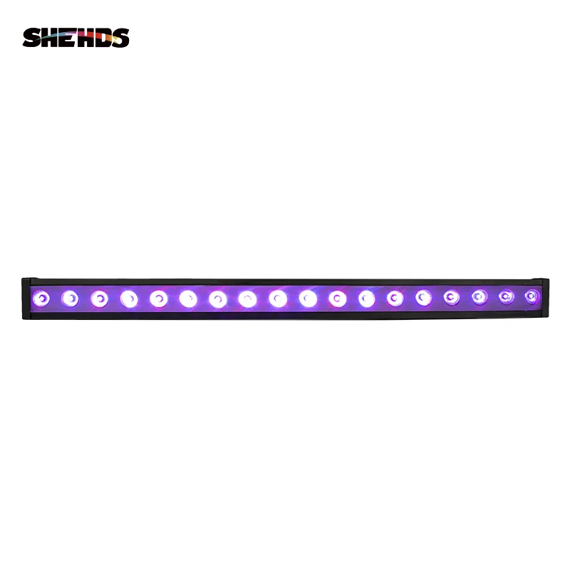 shehds impermeavel led wall wash light rgbw dmx bar luz de palco dj indoor horse 18x12w 4in 1 01