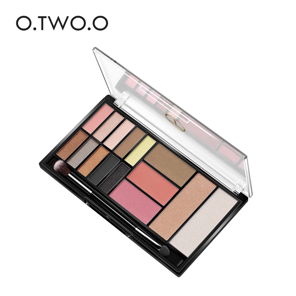 O.TWO.O New Style Makeup Palette 10-Color Eyeshadow 3-Color Blush 2-Color Light Highlighter Cross Border Hot Selling