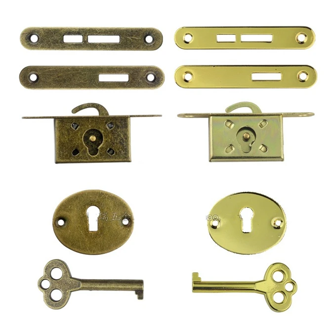 Metal Hidden lock Box lock,lock with key,jewelry/Wooden/Collection box lock,Manufacturer sales,Quality assurance Cabinet lock