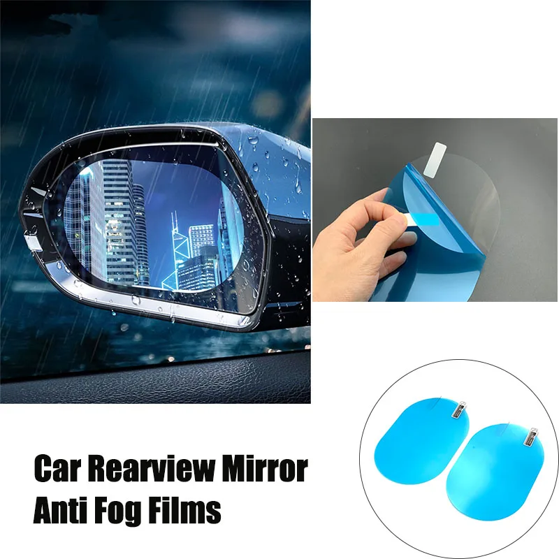 2Pcs Car Rearview Mirror Anti Water Film For Citroen DS-series C-Quatre C-Triomphe Picasso C1 C2 C3 C4 C4L C5 Xsara Cactus Elyse