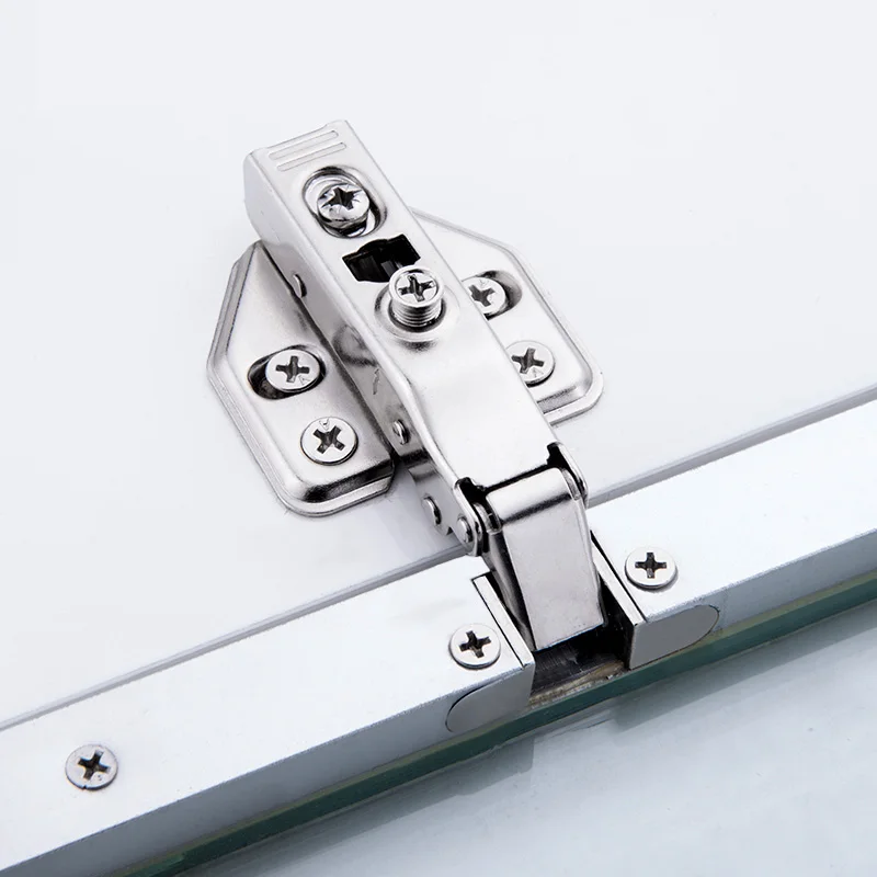 Aluminum Frame Glass Door Hinge, Bathroom, Kitchen, Wine Cupboard, Shoe Cabinet, Wardrobe, Bookcase Display, Furniture