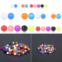 100pcs/lot Acrylic Balls Replacement Nose Barbell Earring Tongue Eyebrow Labret Belly Navel Nipple Piercing Sexy Jewelry 16G 14G
