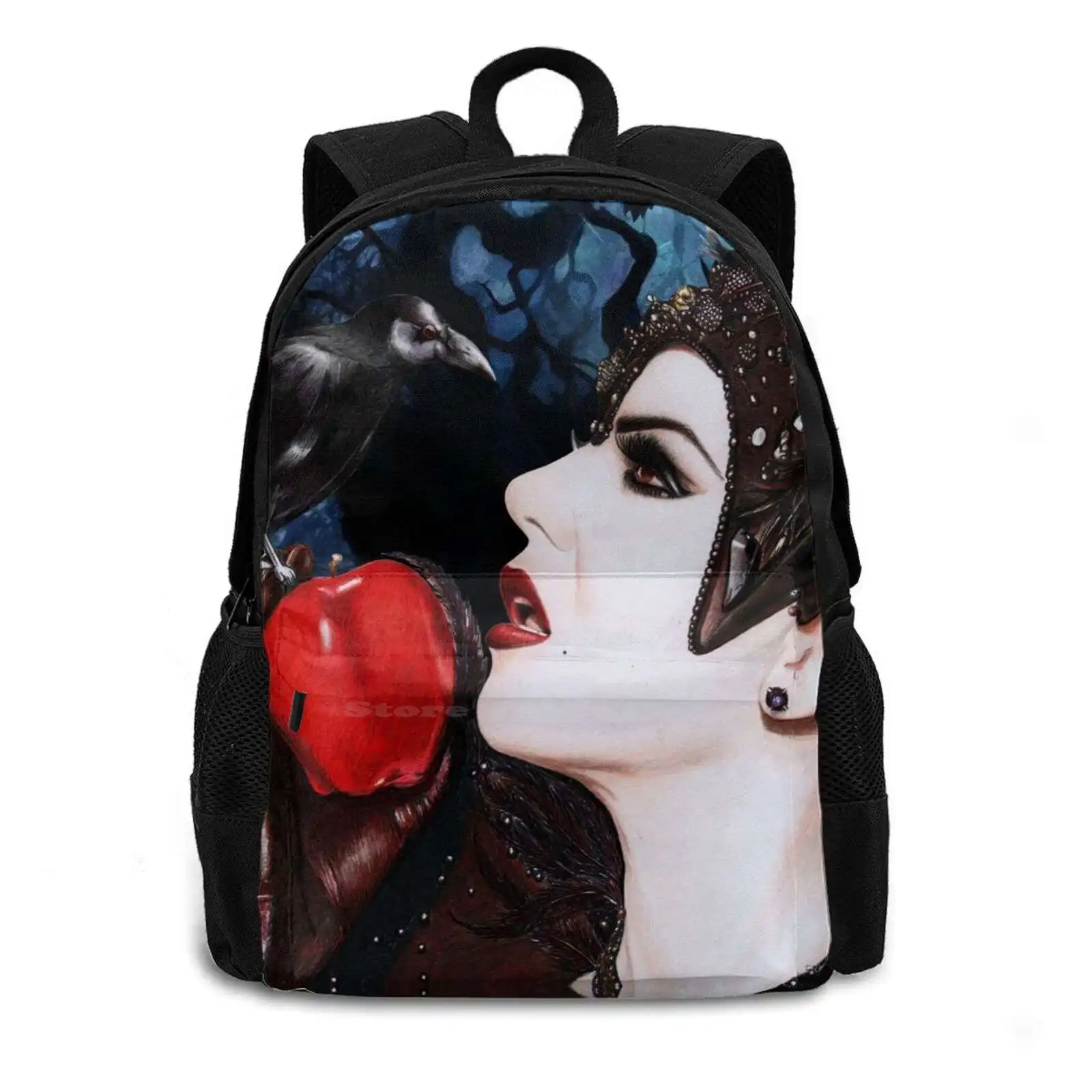 Long Live The Evil Queen ( Blue ) Hot Sale Schoolbag Backpack Fashion Bags Evilregals Theevilqueen Evilqueenregina Raven