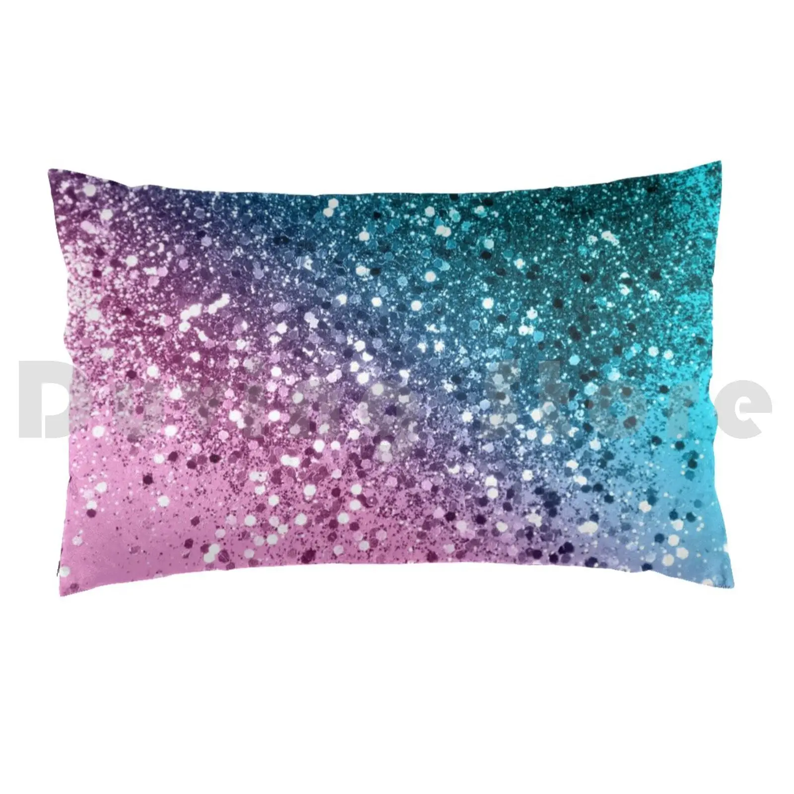 Tropical Beach Lady Glitter #8 #shiny #decor #art Pillow Case Printed 50x75 Digital Manipulation Color