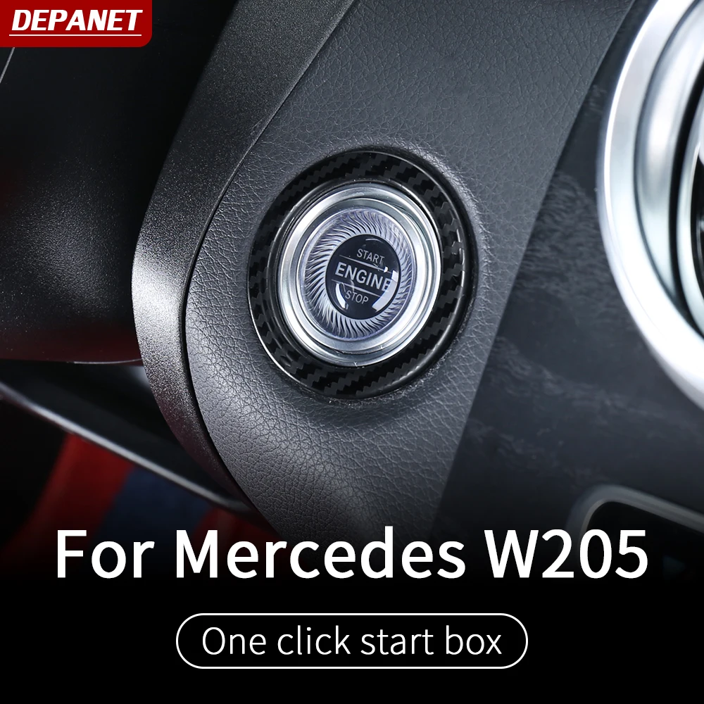 One-click start frame trim For Mercedes w205 amg coupe / interior trim c63 mercedes c class accessories w205 glc X253