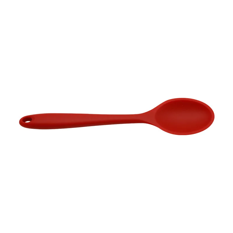 

Food Grade Silicone Tableware Soup Ladle Long Handle Spoon Cooking Supplies Comfortable Grip Fits Hand Shape Clean