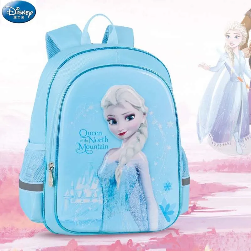 Disney-mochilas escolares de Frozen para niñas, morral escolar de Frozen, Elsa, Anna, grado 1-4, regalo para adolescentes