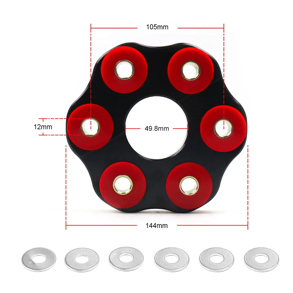 Polyurethane Aluminum Flex Disc Drive Shaft For 92-05 Toyota Supra Lexus SC300 GS300 2JZ 1UZ Joint 3751124010 LK=105mm/12mm