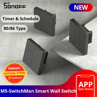 SONOFF M5 SwitchMan Smart Wall Switch 80/ 86 Type 1/2/3 Gang Wall Push Button Switch Frame Smart Scene Schedule for Smart Home