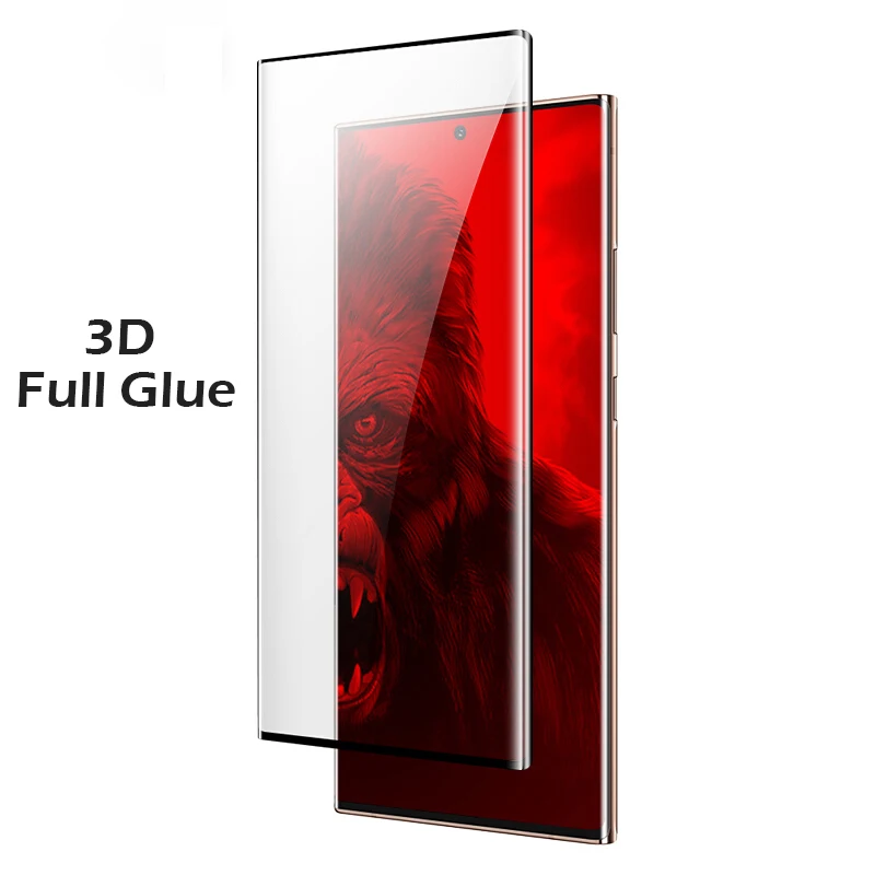 3D Full Glue Tempered Glass For Samsung Galaxy Note 20 Ultra 3D Full Adhesive Film For Samsung Note20 Ultra HD Screen Protector