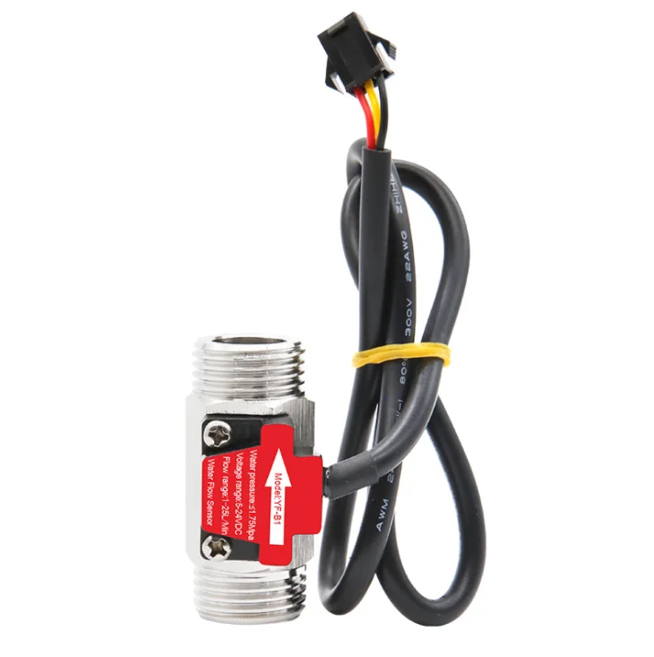 YF-B1 S304 유량 센서, 펄스 홀 유량계 스위치, 1.75Mpa G1/2, 1-25L/min