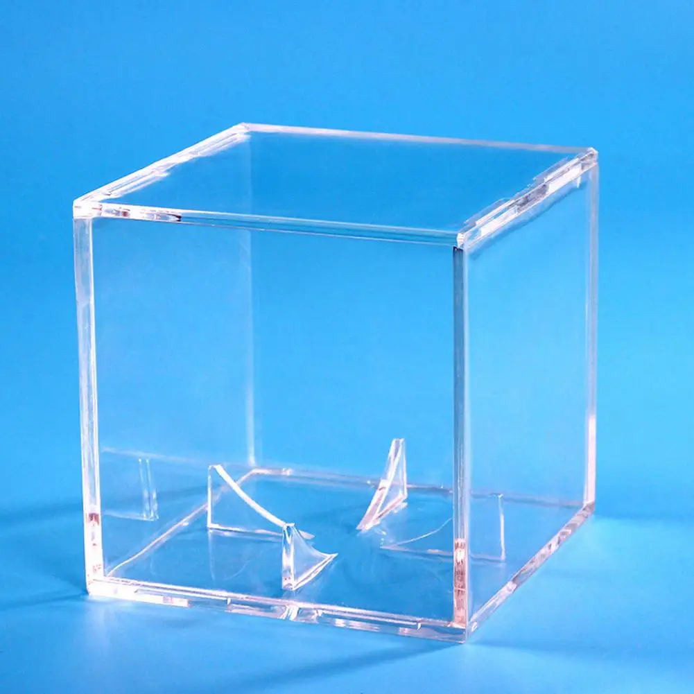 Acrylic Baseball Display Case Transparent Storage Durable Square Baseball Show Box Sports Supplies Home Storage Boxes