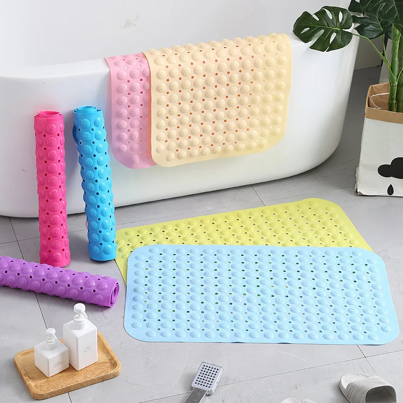 

Bathroom non-slip PVC soft massage mat suction cup shower mat bathroom non-slip mat