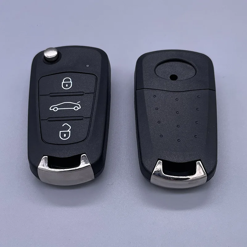 Keychannel 3 Buttons Flip Car Remote Replacement Car Key Shell For GREAT WALL C30 HAVAL H1 Folding Key Cover TOY40 Blade