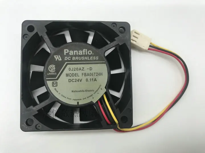 

1pcs SXDOOL FBA06T24H 6015 60mm 6cm 24V 0.11A Server Inverter Axial Cooling Fans