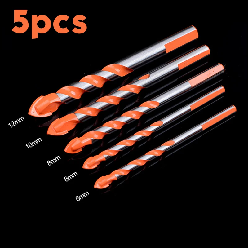 5/7 Pcs Set punte da trapano manico triangolare overlord punte da trapano di qualità multifunzionale perforatore manico per trapano per piastrelle in marmo ceramico