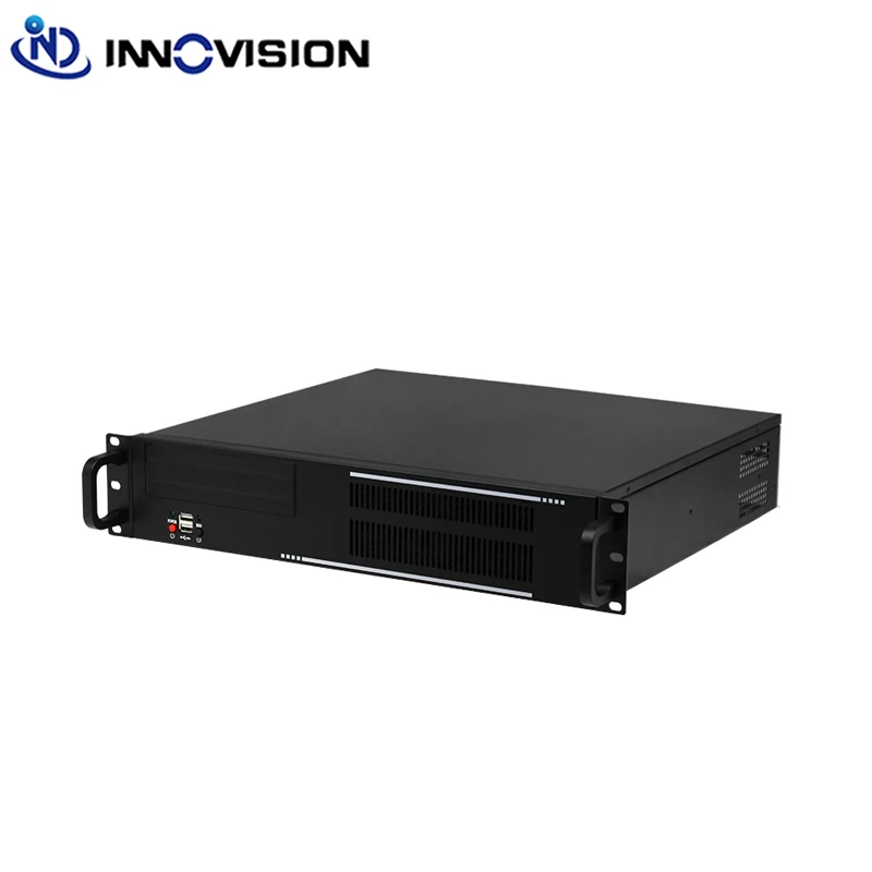 Funcional 2U Rack Mount Chassis, Rc2400W, Suporte Micro ATX Server Motherboard