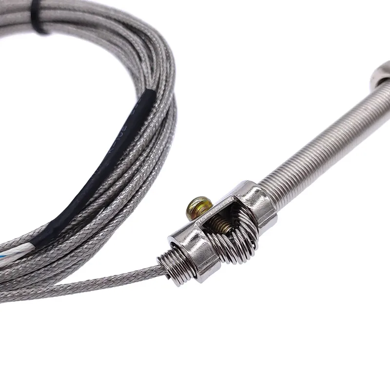 30mm K type thermocouple probe type thermocouple sensor  stainless steel thermocouple 1m 2m 3m 4m 5m cable 0-400℃ image 4