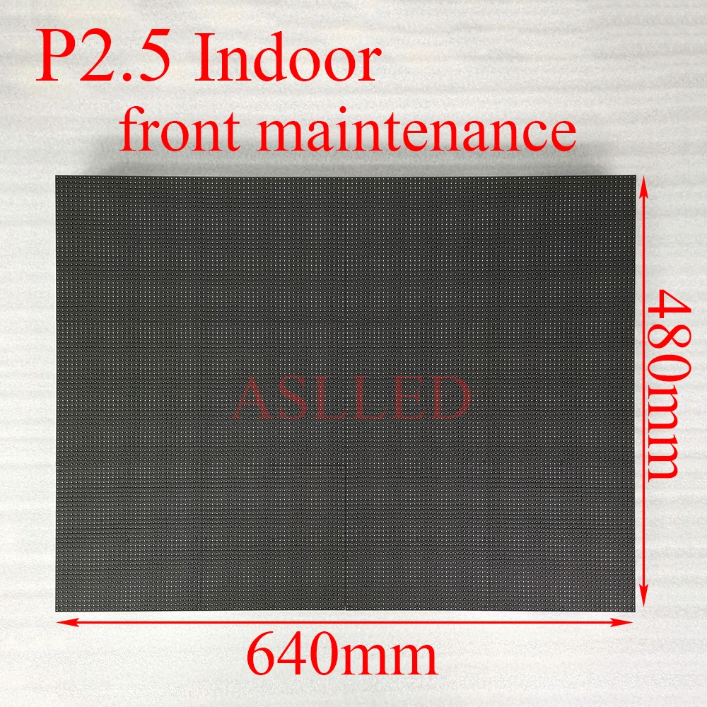 

Indoor P2.5 HD Full Color Small LED Display Screen 640*480mm Size LED Wall Panel Front Maintenance Die-Cast Aluminum Cabinet