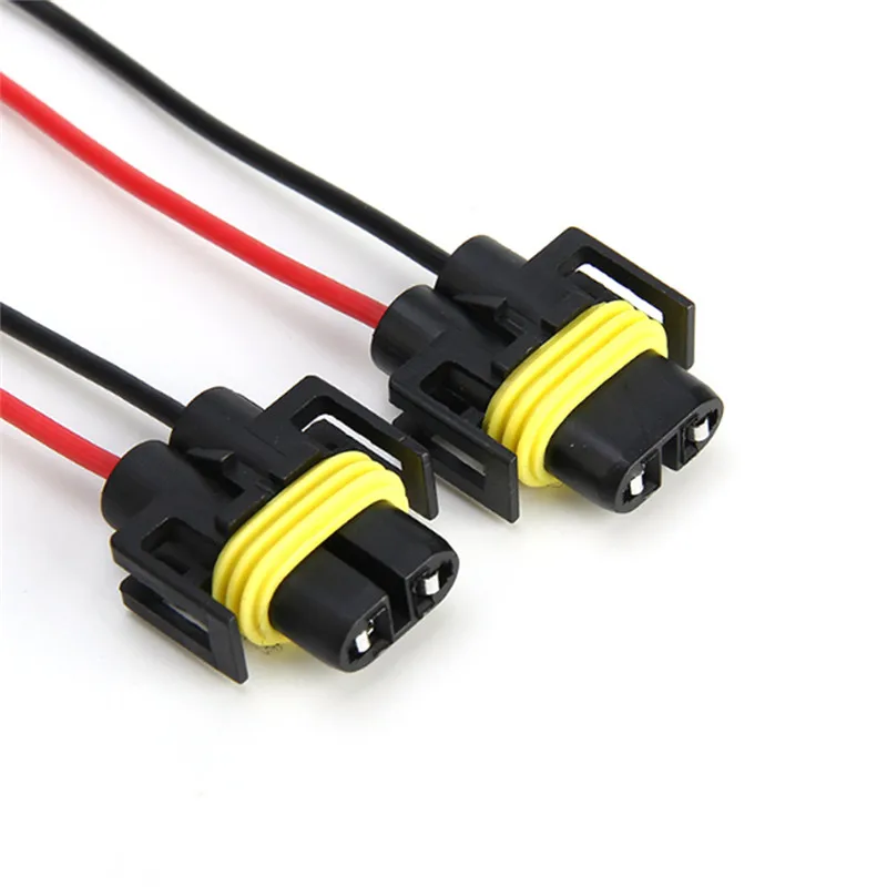 2Pcs H8 H9 H11 Wiring Harness Socket Car Wire Connector Cable Plug Adapter for Foglight Head Light Lamp Bulb Light