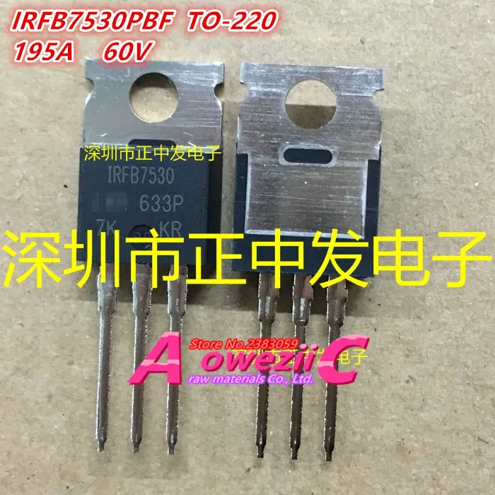 

Aoweziic 2022+ 100% New Imported Original IRFB7530PBF IRFB7530 TO-220 N-channel MOS FET 195A 60V