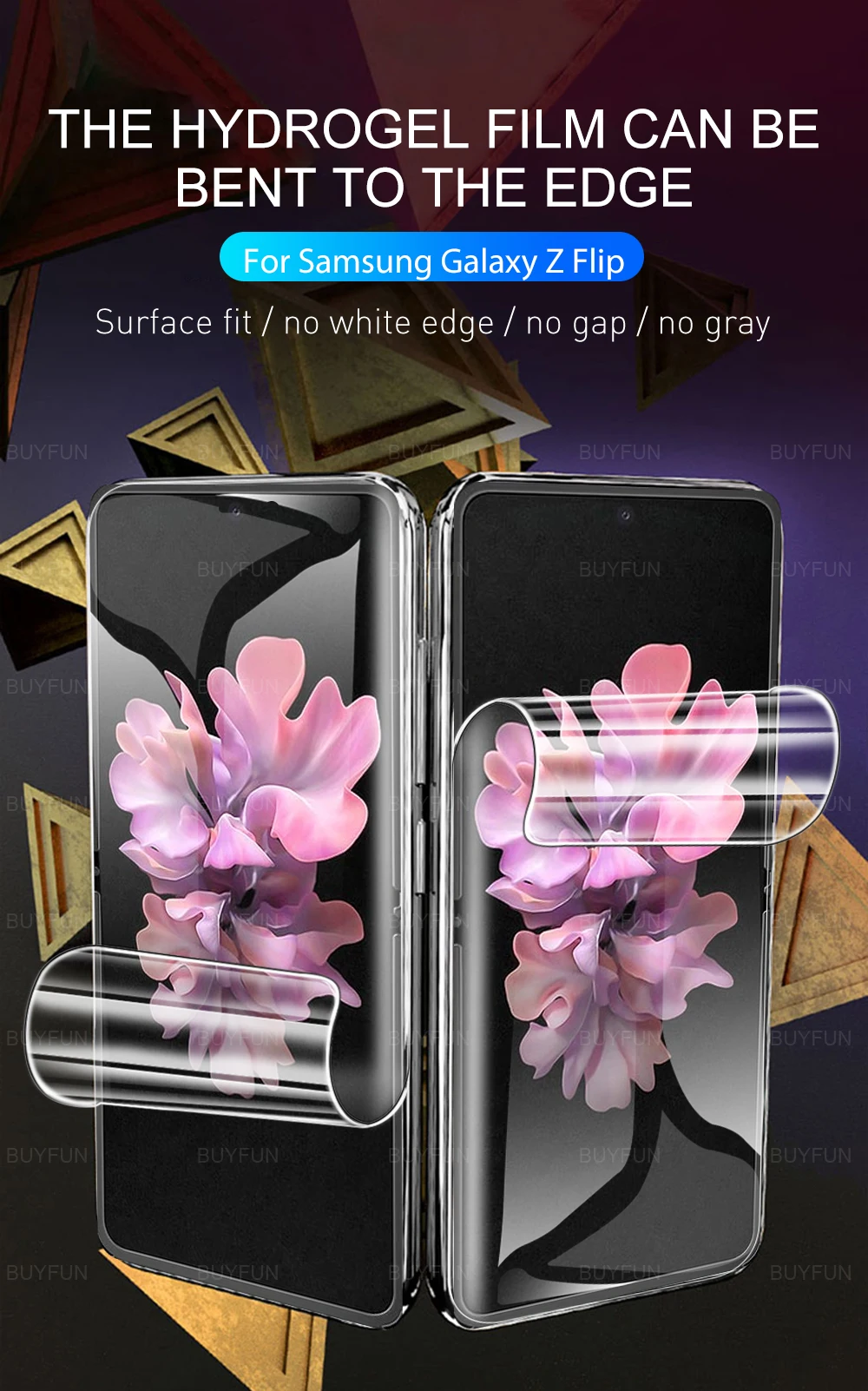 Hydrogel Film For Samsung Galaxy Z Flip Full Cover Front Soft Film on for Samsung Z Flip galaxy z flip3 camera screen protector