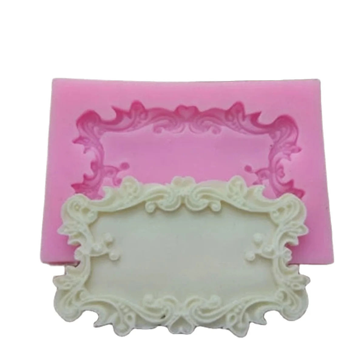 Flower Frame Silicone Mold For Fondant, Chocolate, Crafts Sugarcraft Cake Decorating Fondant /   Mold H714