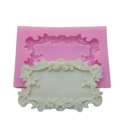 Flower Frame Silicone Mold For Fondant, Chocolate, Crafts Sugarcraft Cake Decorating Fondant /   Mold H714