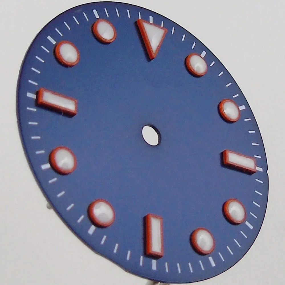 29mm Blue Luminous Watch Dial Fit for ETA 2836 2824/ Mingzhu 2813 3804 / Miyota 8215 821A 82series /DG 2813/ST1612 Movement