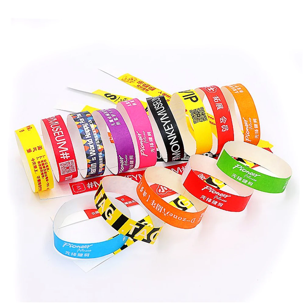 Customizing Karton Handgelenk Tickets Einweg Eingang Tickets