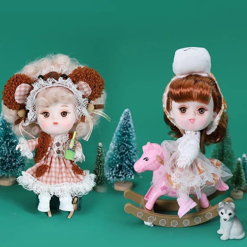 Dream Fairy 1/12 BJD Doll Full Set OB11 Body DODO Series Cute Makeup14cm Ball jointed Dolls DIY Toy Dolls for Girls