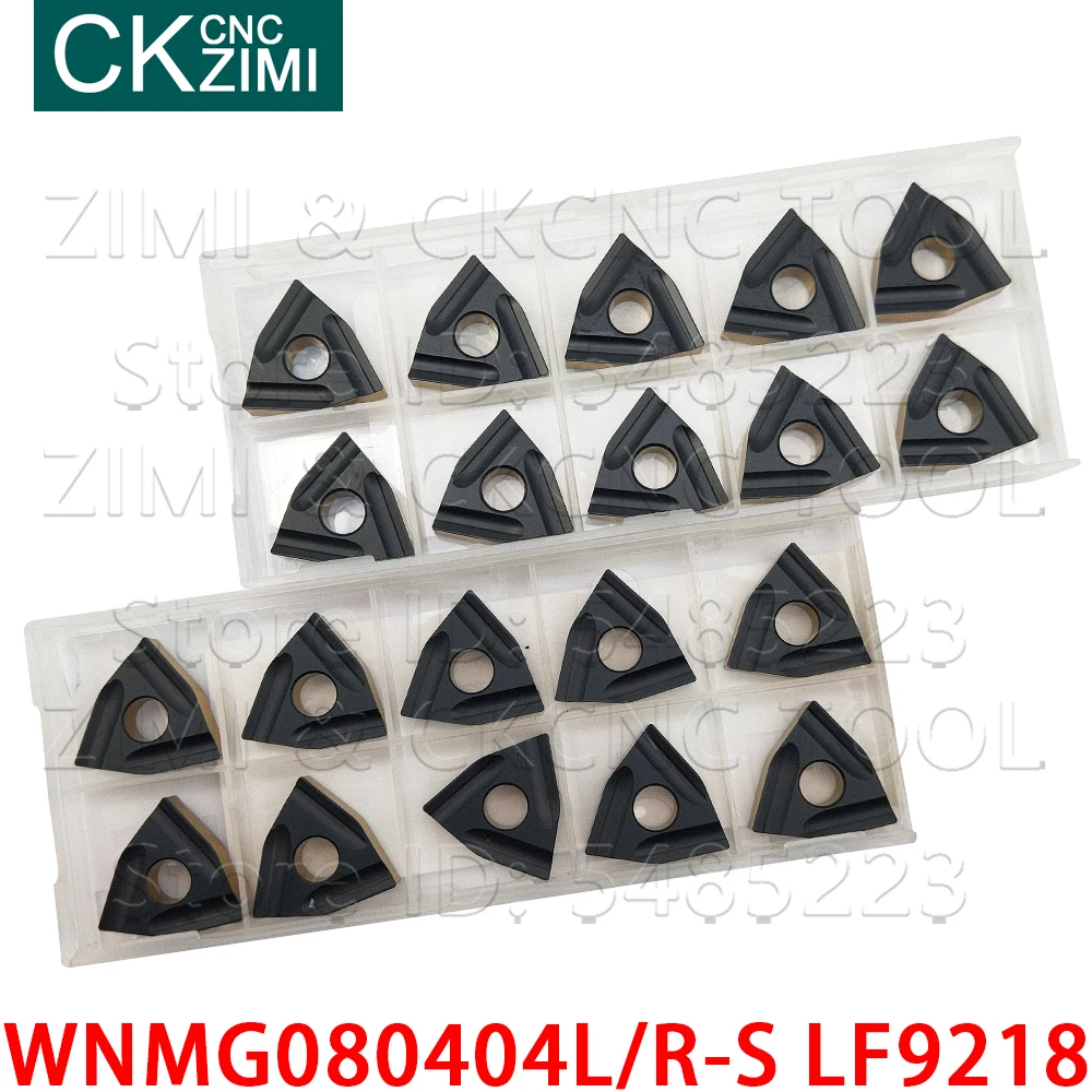 WNMG080404R-S LF9218 WNMG080404L-S LF9218 Hartmetall stoßen Interne Externe Drehen Insert CNC Drehmaschine cutter werkzeug WNMG für stahl