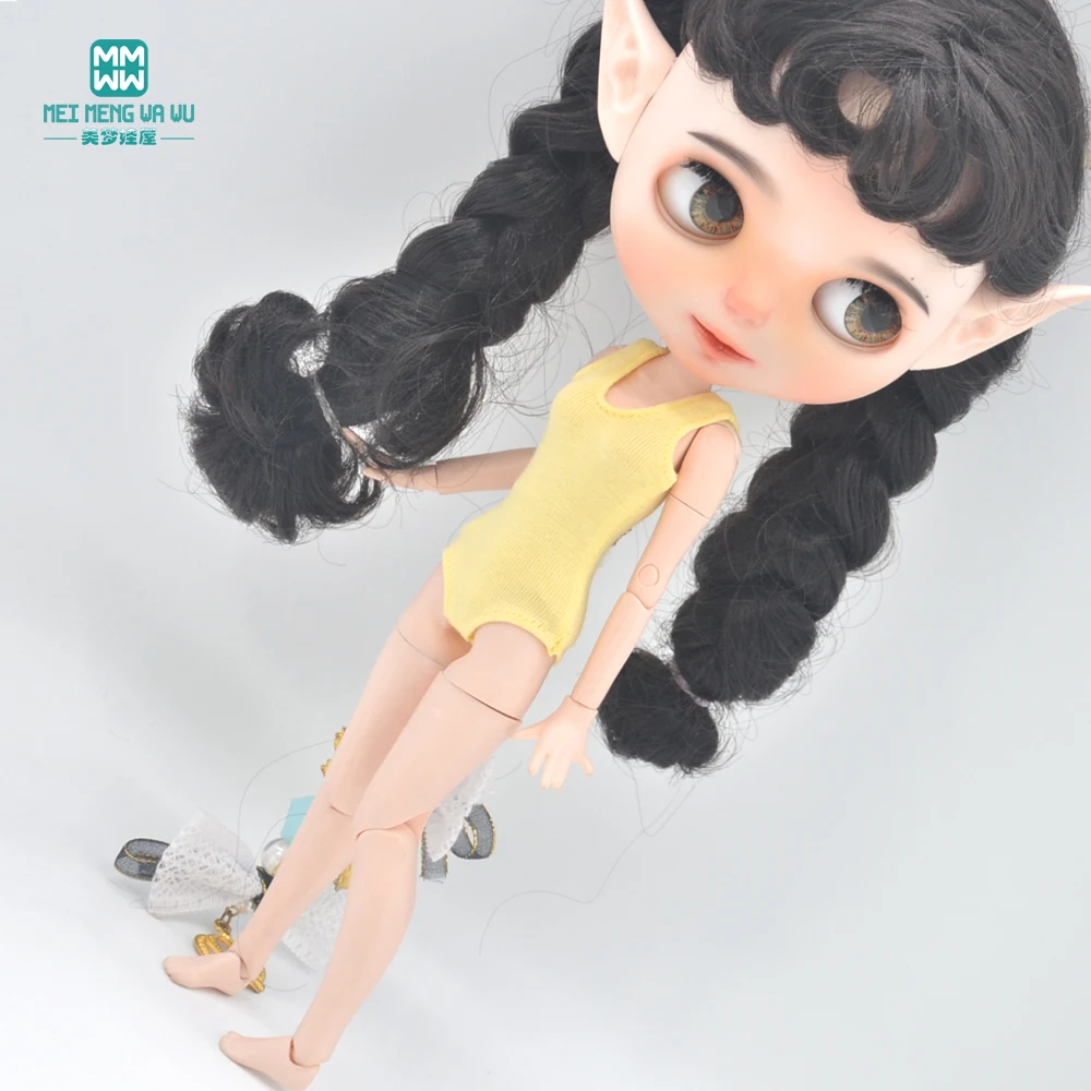 Clothes for Doll Fits Blyth Azone OB22 OB24 Doll Accessories Fashion One-Piece Swimsuit