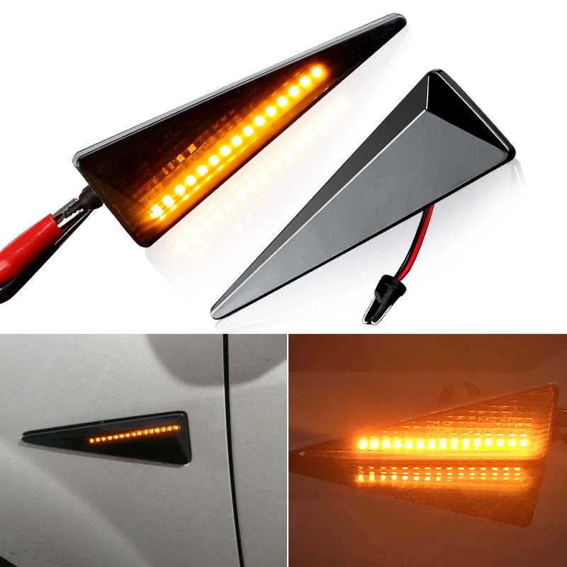 

For Renault Megane MK2 CC Espace MK4 Scenic MK2 Wind Avantime Thalia 2 Car Side Marker Turn Signal Indicator LED Dynamic Lights