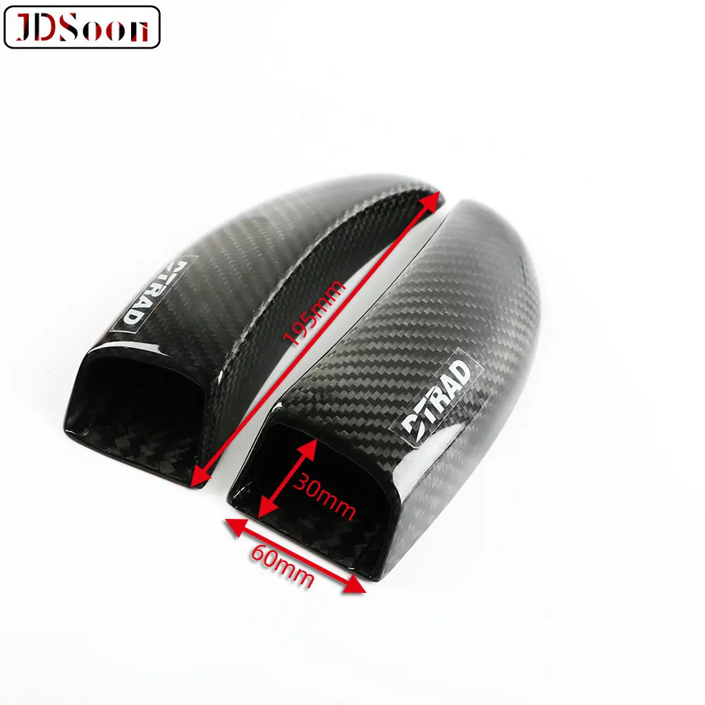 JDSOON Carbon Fiber Brake system Air Ducts For BMW HP4 RACE 17-18 1200 R NINE T 2013-2019 R1200R K53 13-18 & Fixing kit