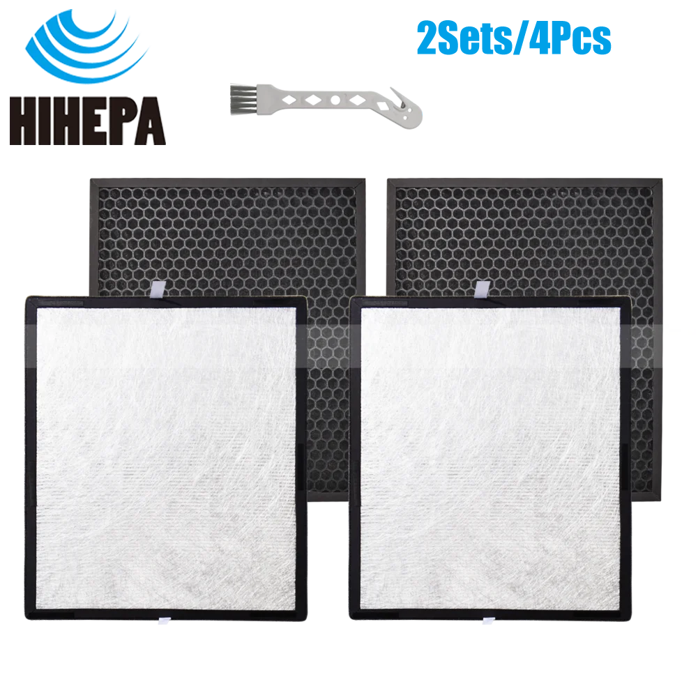 

2 Sets Activated Carbon & HEPA filters for Levoit LV-PUR131 Air Purfier filter Part #LV-PUR131-RF