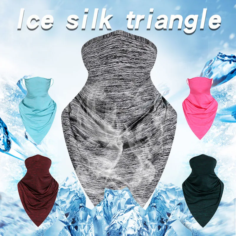 Triangle Summer Outdoor Sports Scarf Breathable Ice MTB Cycling Bandana Bicycle Headwear Ride Neck Mask Bike Headband Scarf